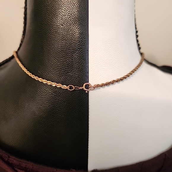 Charleston South Carolina Palmetto Tree Medallion Necklace, gold and silver tone - Picture 9 of 9